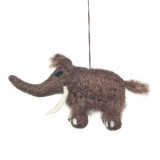 Guatemala Felt Woolly Mammoth Ornament, Handmade Fair Trade from Nepal 