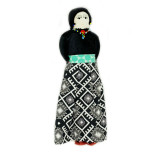 Haiti Diné (Navajo) Folk Art Doll in Traditional Dress 3 , Native American Handmade from New Mexico 