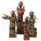 Guatemala Handcarved Wooden Saint Francis Statue - Medium, Handmade Fair Trade from Guatemala 