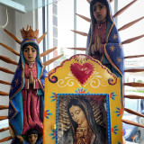 Mexico Virgin de Guadalupe Wood Carving, Handmade Fair Trade from Mexico 