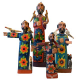 Guatemala Handcarved Wooden Saint Francis Statue - Medium with Arm Outstretched, Handmade Fair Trade from Guatemala 