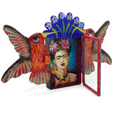 Frida Kahlo and Hummingbird Nicho - 1, Handmade Fair Trade from Mexico