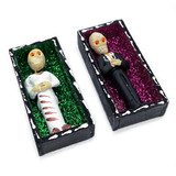 Day of the Dead / Dias de los Muertos Bride and Groom Little Nicho Set , Handmade from Mexico