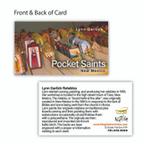 Our Lady of Guadalupe Pocket Saint, Our Lady of Guadalupe Pocket Size Retablo, Patroness for Suffering and Compassion. Invoked in General Favors, in Sickness and against Evil, particularly War, by artist Lynn Garlick