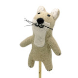 Felt Tasmanian Tiger Finger Puppet / Ornament, Handmade Fair Trade from Nepal