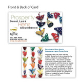 Large Single Prosperity Hen for Prosperity and Good Luck - Red Hen with Bell,  Handmade from India