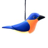 Handmade Eastern Blue Bird Balsa Wood Ornament, Fair Trade Handmade from Nicaragua
