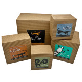 Double Flaming Heart Metal Nicho with Butterfly Skeleton Image for Day of the Dead / Dias de los Muertos, Handmade Fair Trade in Mexico