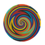 Zulu Telephone Wire Basket - Multi-Color, 6.5" Diameter Bowl, Handmade Fair Trade from South Africa