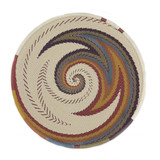 Zulu Telephone Wire Basket - Natural Muted, 6.5" Diameter Bowl, Handmade Fair Trade from South Africa