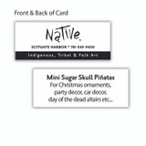 Mini Sugar Skull Piñata - Purple, Handmade Fair Trade from Mexico