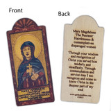 Mary Magdalene Pocket Size Retablo - Patron Saint of Hairdressers, Contemplatives and Fallen Women, by artist Lynn Garlick
