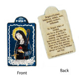 St. Brigid of Kildare Pocket Size Retablo - Patron of Infants, Midwives, Nuns, Poets, Poultry Farmers, Illegitimate Children, by artist Lynn Garlick