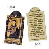 St. Martha Pocket Size Retablo,  Patroness of Waitresses, Cooks, and Dietitians, by artist Lynn Garlick