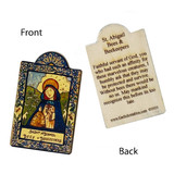 St Abigail Pocket Size Retablo 2 - Patoness of Bees and Bee Keepers, by artist Lynn Garlick