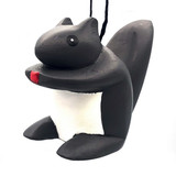 Gray Squirrel with Heart Balsa Wood Ornament, Fair Trade Handmade from Nicaragua 