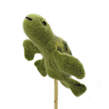 Felt Sea Turtle Finger Puppet / Ornament, Handmade Fair Trade from Nepal