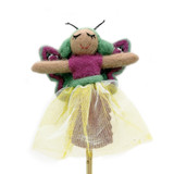Felt Luna Moth Fairy Finger Puppet / Ornament, Handmade Fair Trade from Nepal 