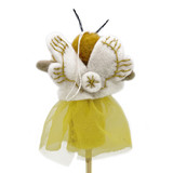 Felt Honeybee Fairy Finger Puppet / Ornament, Handmade Fair Trade from Nepal