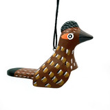 Greater Roadrunner Balsa Wood Ornament, Fair Trade Handmade from Nicaragua