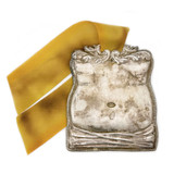 Large Vintage Stomach Exvoto from Italy, Orche Yellow Ribbon -  Health & Protection of, Believe Gut Feelings, Eating Disorders, Butterflies in Stomach, Acid Reflux