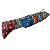 Spirit Fish Totem Wall Hanging 2 by Diné (Navajo) Artist Peter Ray James - Abundance, Native American Handmade in New Mexico