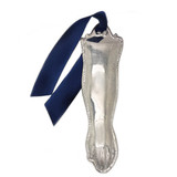 Large Vintage Arm Exvoto from Italy, Dark Cobalt Blue Ribbon : - Health & Protection of, Injury, Arthritic Condition, Strength, Ability to Work, Job, Embrace