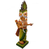 Lord Brahmaji Standing Figure - Handmade Fair Trade Folk Art from India