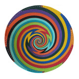 Zulu Telephone Wire Basket 2 - 12" Medium Shallow Plate/Bowl, Handmade Fair Trade from South Africa 