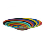Zulu Telephone Wire Basket 2 - 12" Medium Shallow Plate/Bowl, Handmade Fair Trade from South Africa 
