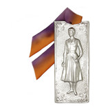 Vintage Woman Exvoto from Greece with Orange and Magenta Purple Ribbon - Well-being, Protection of a Woman, Soulful Sister, Beloved Daughter, Cherished Wif