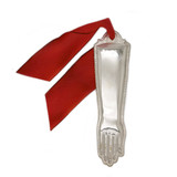 Large Vintage Arm Exvoto from Italy, Red Ribbon - Health & Protection of, Injury, Arthritic Condition, Strength, Ability to Work, Job, Embrace
