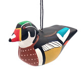 Wood Duck Balsa Wood Ornament, Fair Trade Handmade from Nicaragua