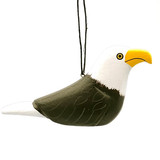 Bald Eagle Balsa Wood Ornament, Fair Trade Handmade from Nicaragua