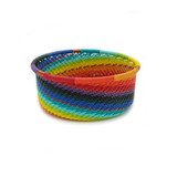 Zulu Telephone Wire Basket 1 - Tuna Can Size, Handmade Fair Trade from South Africa