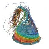 Zulu Telephone Wire Basket 4 - 16" Large Shallow Plate/Bowl, Handmade Fair Trade from South Africa