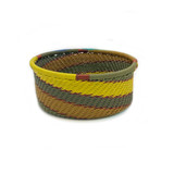 Zulu Telephone Wire Basket 4 - Tuna Can Size, Handmade Fair Trade from South Africa