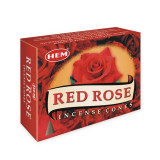 India and Asia Red Rose Incense Cones by HEM