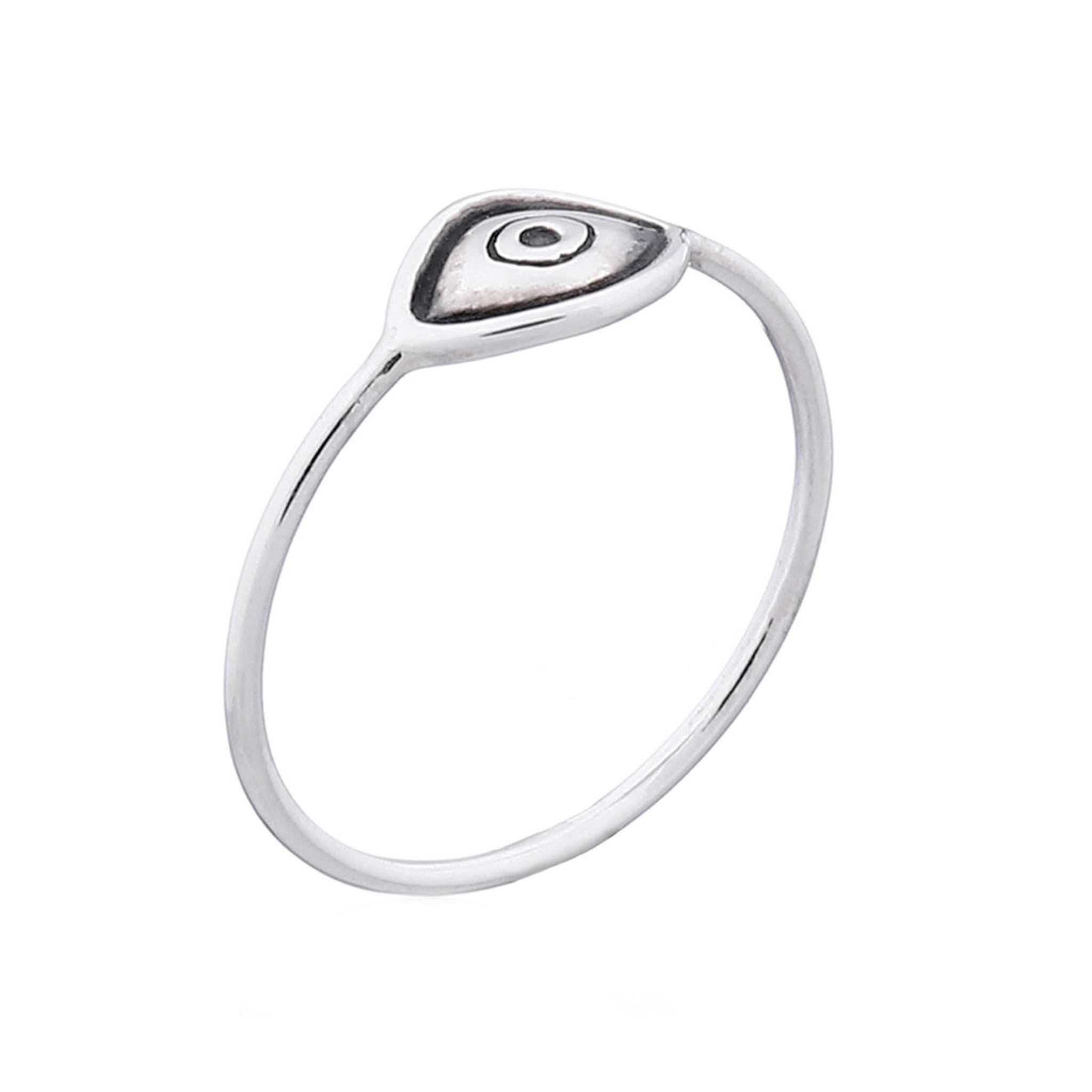 Evil Eye Ring 925 Sterling Silver 8mm Casual Band Size 4-10 | eBay