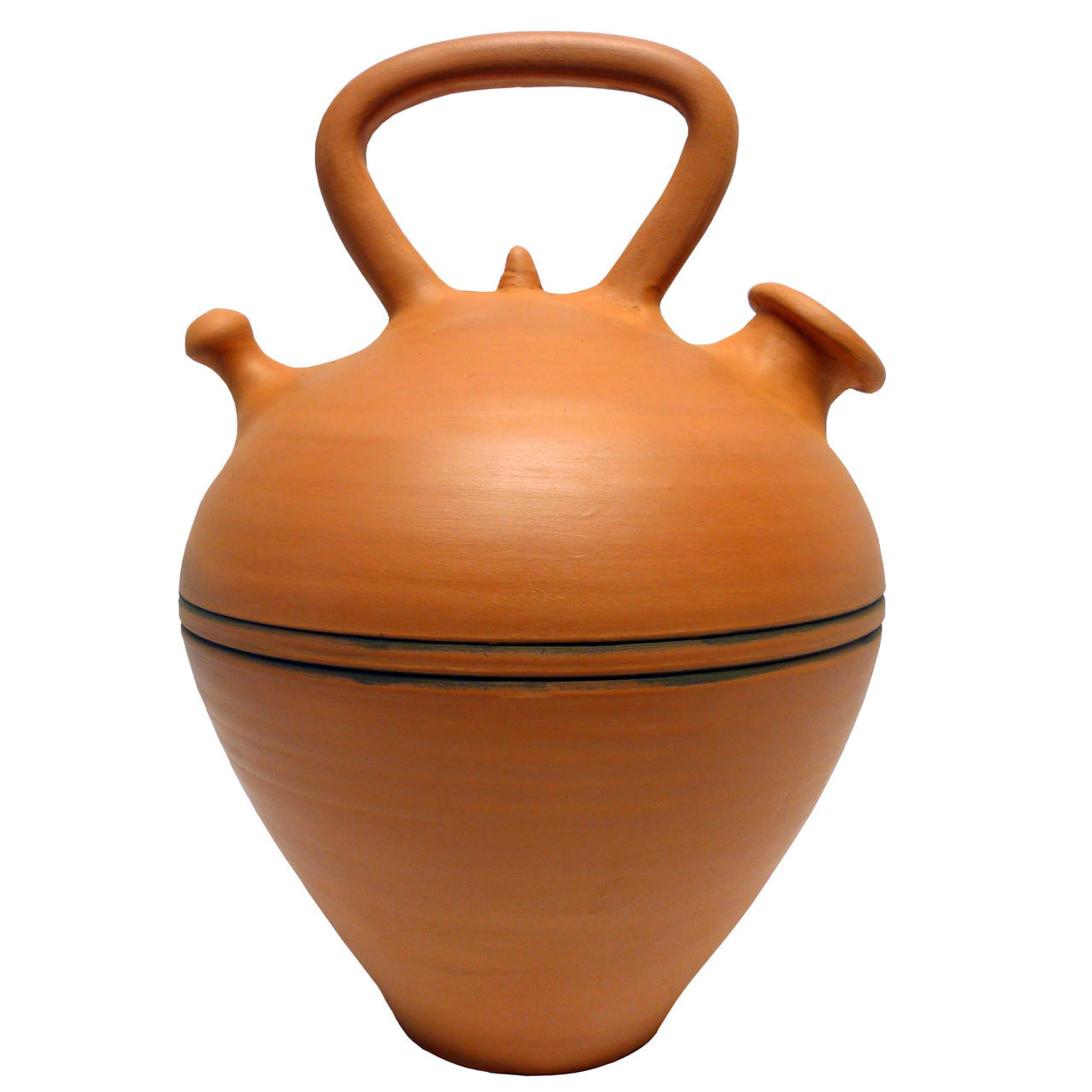 Large Handmade Traditional Botijo Water Pitcher by Cerámica Roca