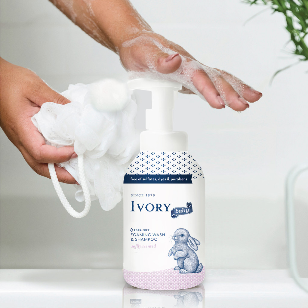 Ivory Baby Foaming Wash & Shampoo, Softly Scented 