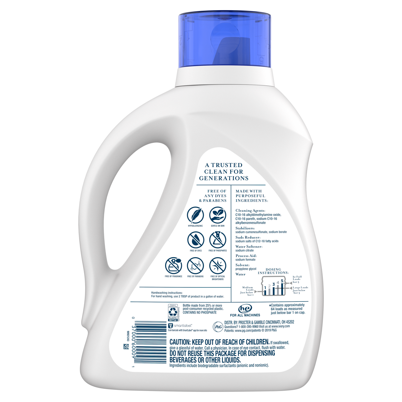 Ivory Gentle Free & Clear laundry detergent