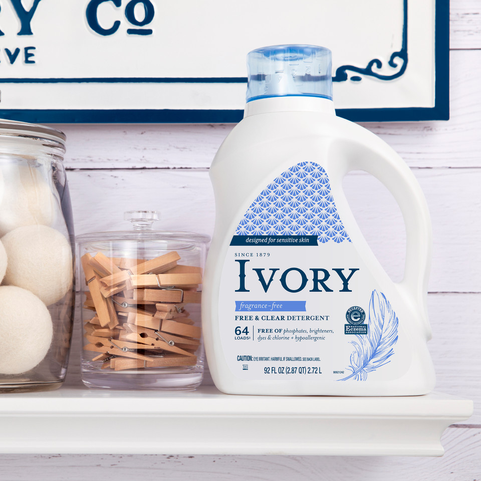 Ivory Gentle Free & Clear laundry detergent