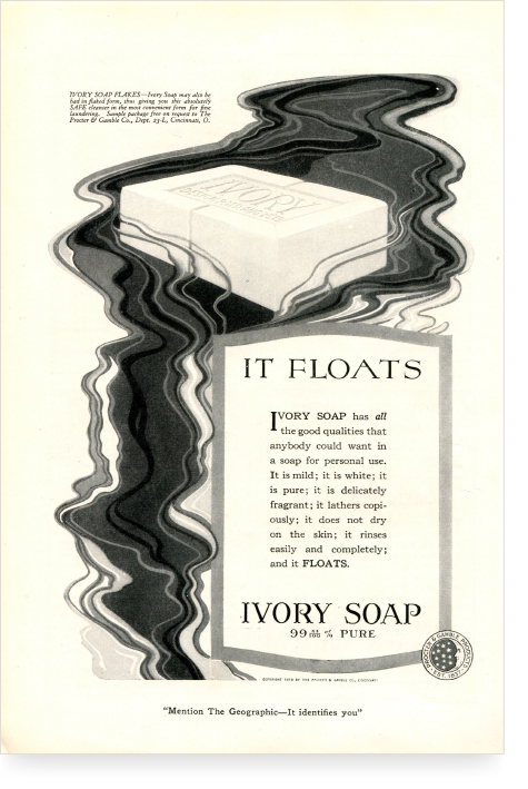 It Floats Early Ivory Advertisement
