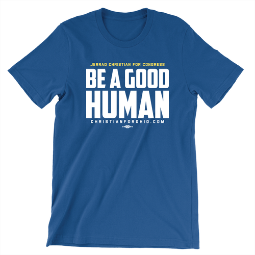 Good Human (Unisex Royal Blue Tee)
