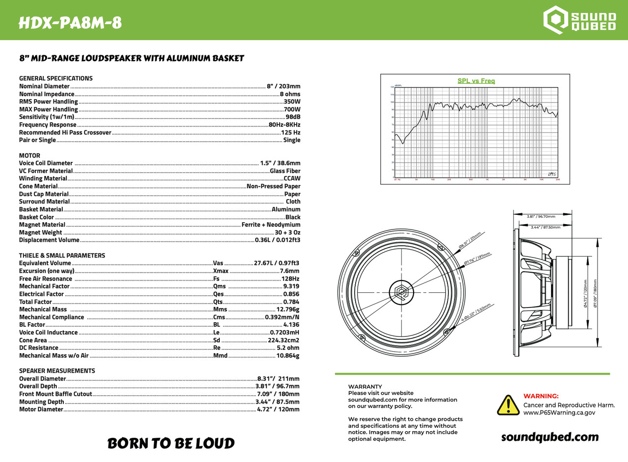 Soundqubed HDX Series Pro Audio 8
