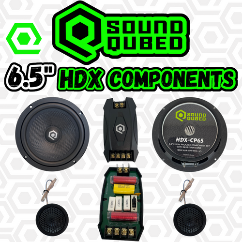 Soundqubed HDX Series 6.5" Component Set (Pair)