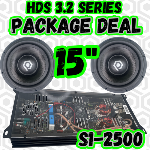 HDS3.2 15" Subwoofer 2500 Watt Package