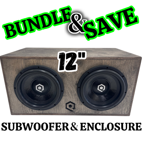 2 X 12" 2400watts RMS HDS3.2 Subwoofers + 3.5CuFt Enclosure