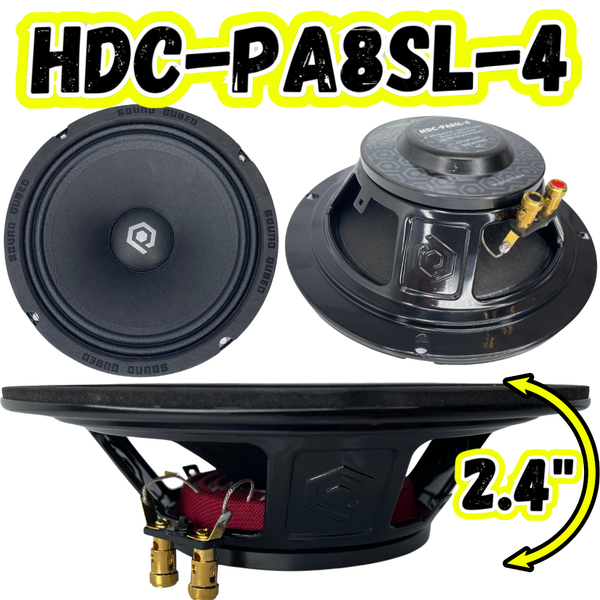 HDC-PA8SL-4 Ultra Slim 8" Neodymium Loudspeaker
